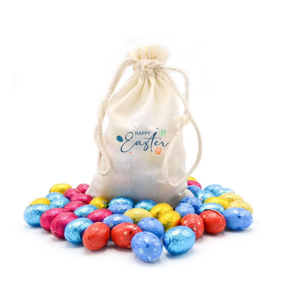 Pouch with Easter eggs | Eco gift